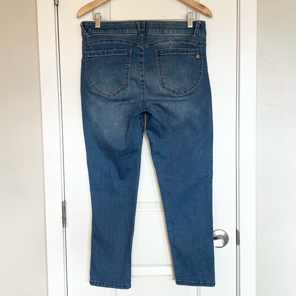 Democracy Ab solutions Ankle Skimmer Skinny jeans Mid rise Size 12 Stretchy - Picture 5 of 11